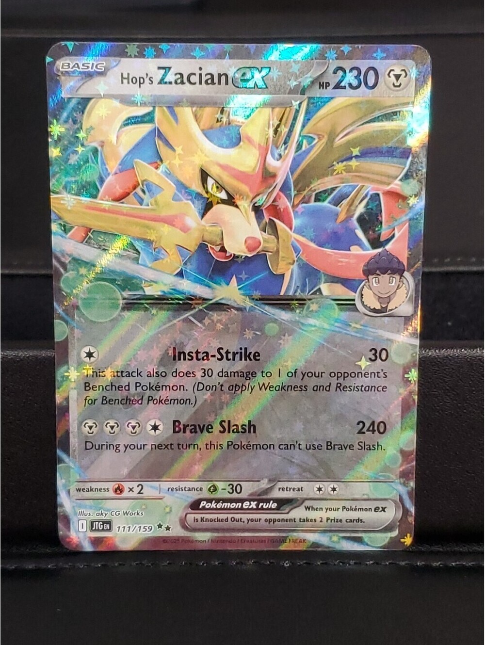 Hop's Zacian EX 111/159 Journey Together JTG EN Pokemon 2024 TCG